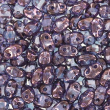 Matubo MiniDuo Perlen 4x2.5mm Luster - transparent amethyst